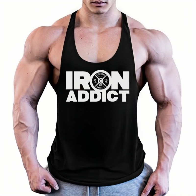 Suspender Tank Top - Men's Gym Fitness Tank Top -
