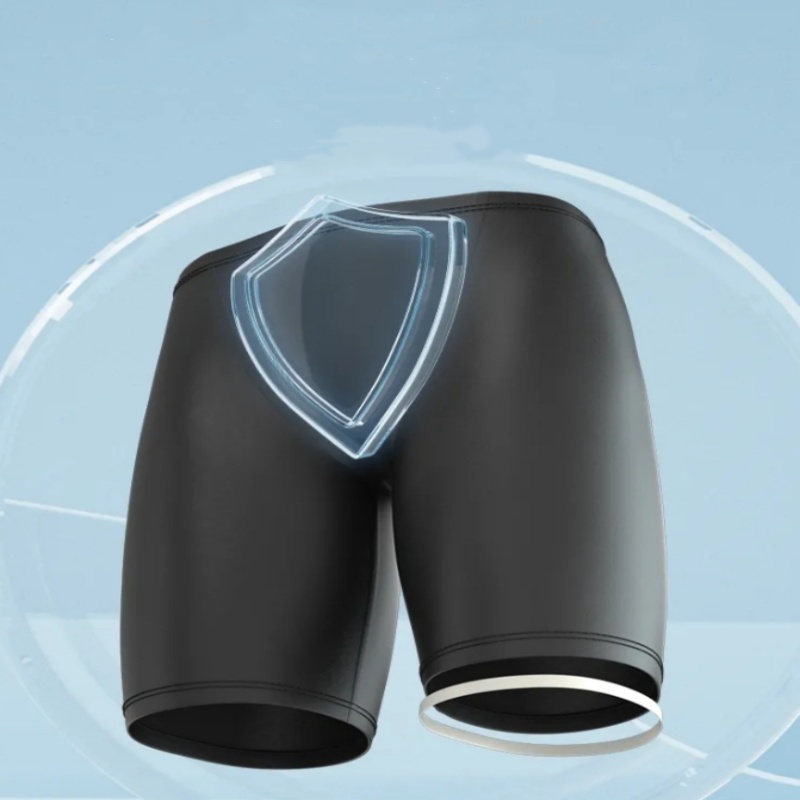 Men Boxers Shorts Silicone PU  - Pouch Boxer Pouch 评论和价格