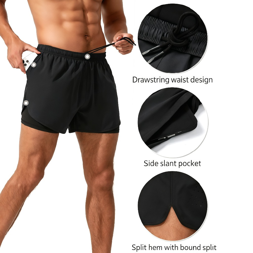 1Pcs Men Athletic Running Shor - Compression Shorts Athletes 评论和价格