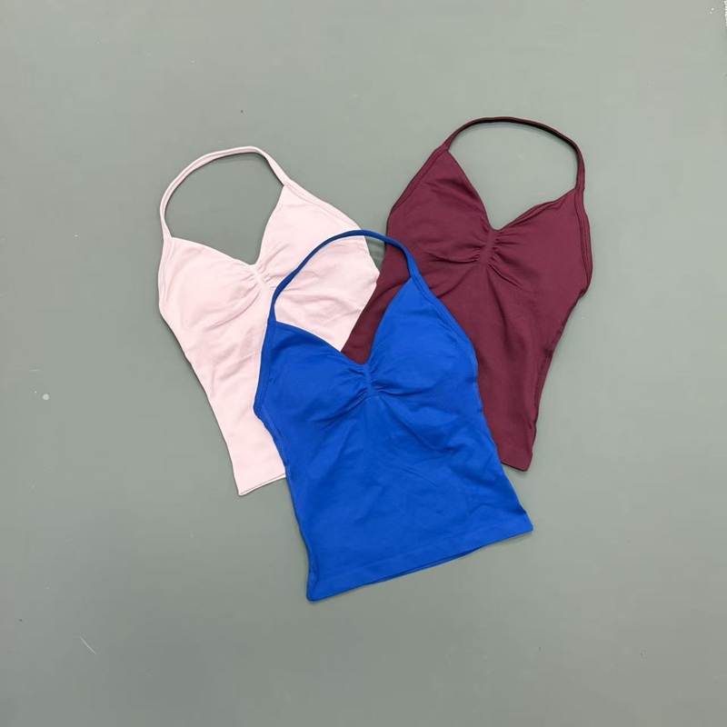 Gym Women Sports Tank Top Seam - Suspender Tank Top 评论和价格