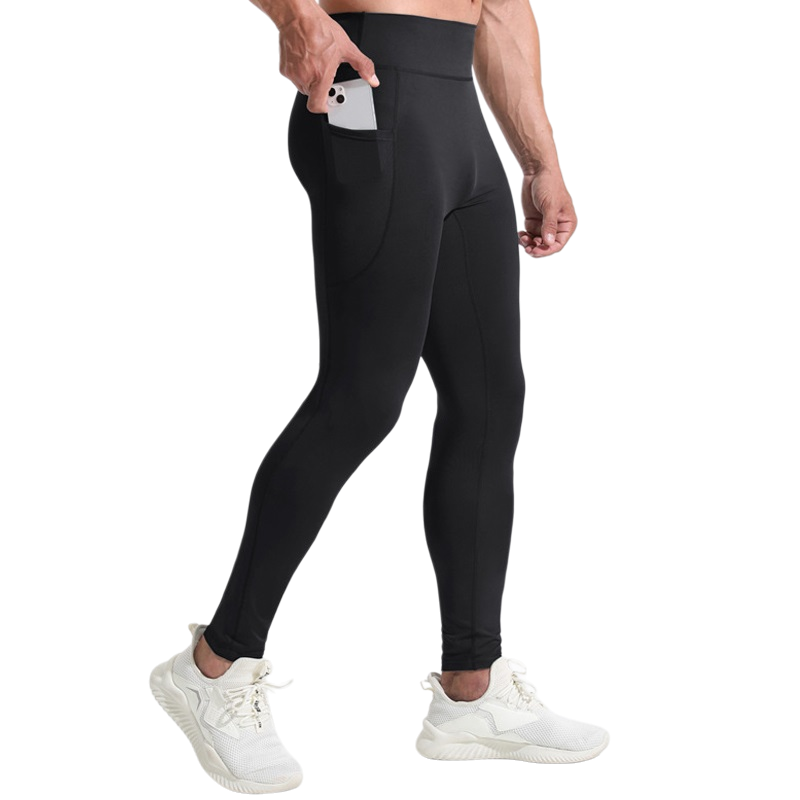 Men High Waist Compression Lon - Compression Long Pant 评论和价格