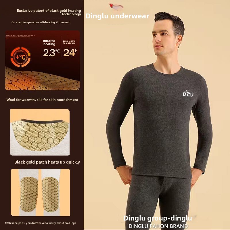 Deer Black Gold Graphene Self- - Thermal Long John 评论和价格