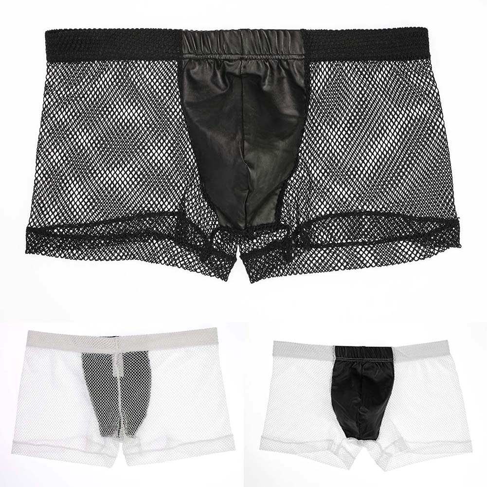 Men Mesh See Through Boxer Sho - Pouch Boxer Pouch 评论和价格