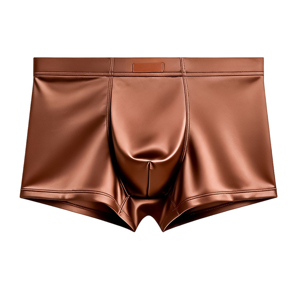 Men Ice Silk Satin-like Boxer  - Pouch Boxer Pouch 评论和价格