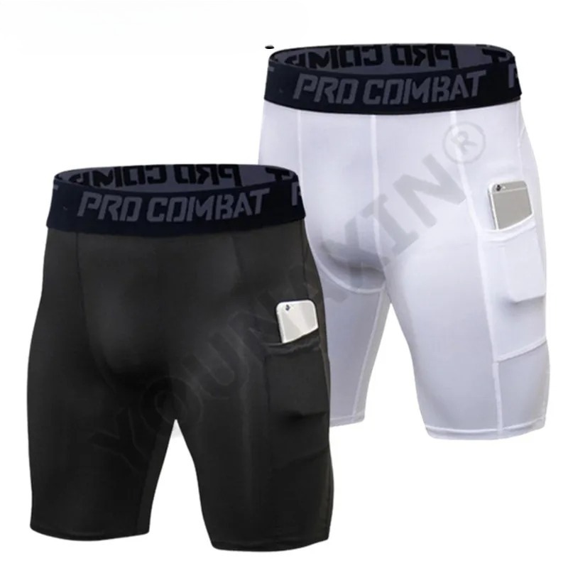 Mens Gym Shorts with Pockets W - Compression Shorts Athletes 评论和价格