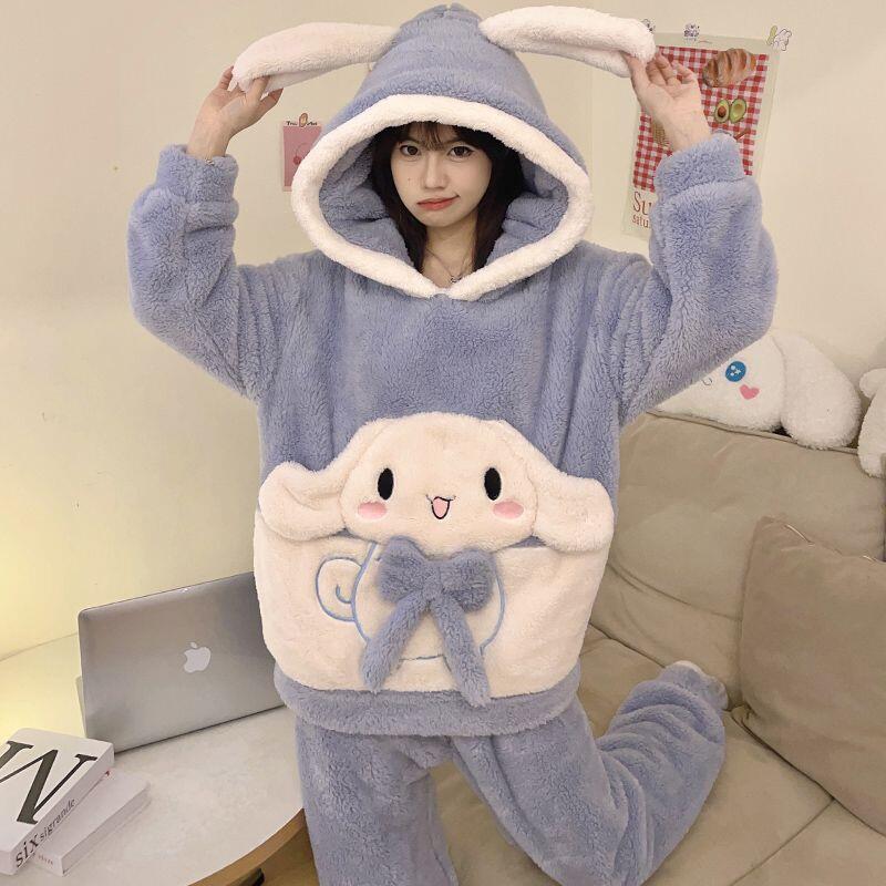 Sanrios Cinnamoroll Coral Velv - Thermal Long John 评论和价格