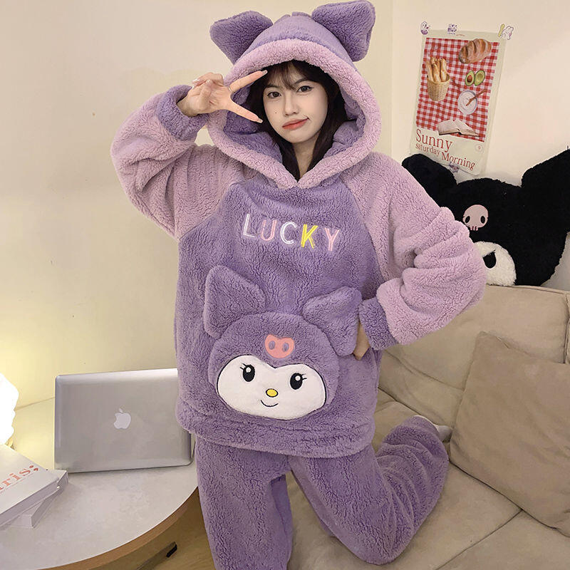 Sanrios Cinnamoroll Coral Velv - Thermal Long John 评论和价格