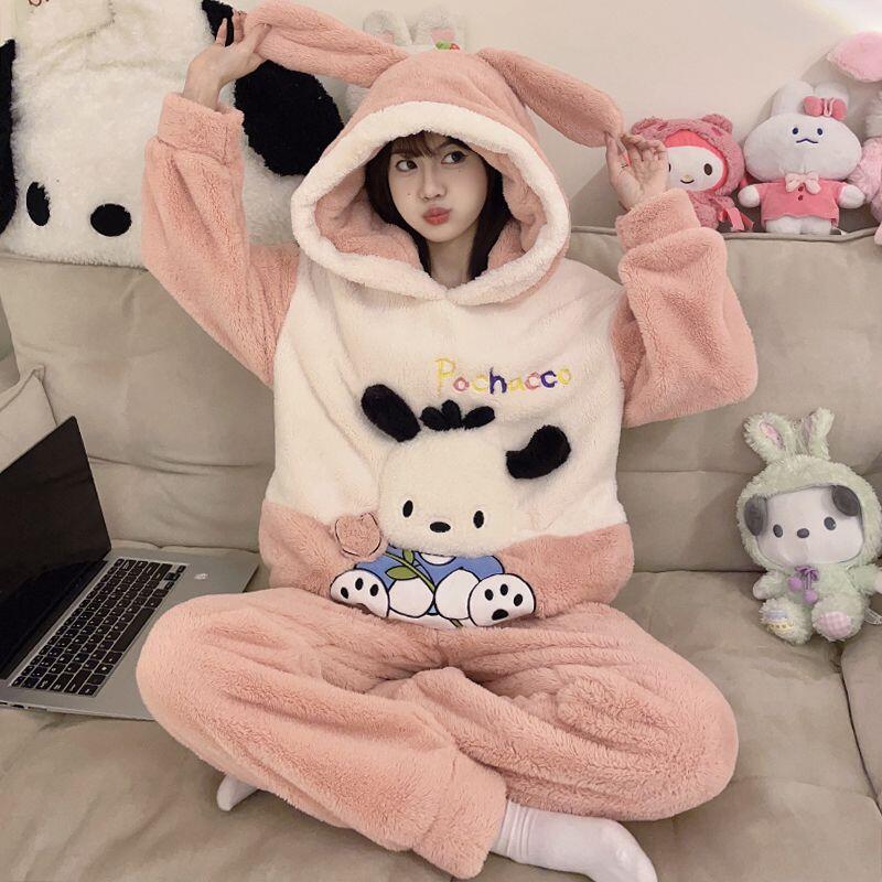 Sanrios Cinnamoroll Coral Velv - Thermal Long John 评论和价格