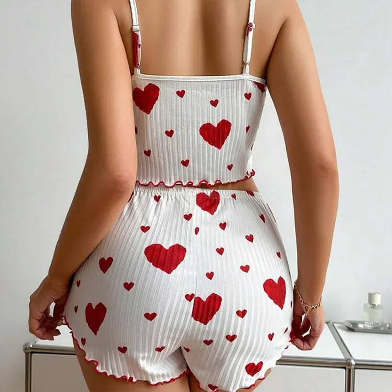 Women's 2-Piece Pajama Set – S - Suspender Tank Top 评论和价格
