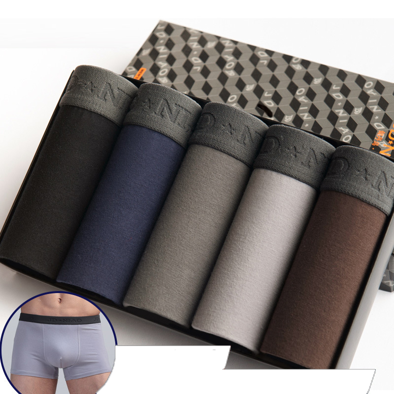 5Pcs/lot Men Underwear Cotton  - Multi Pack Underwear 评论和价格