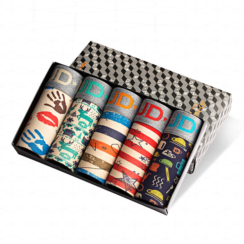 5Pcs/lot Men Underwear Cotton  - Multi Pack Underwear 评论和价格