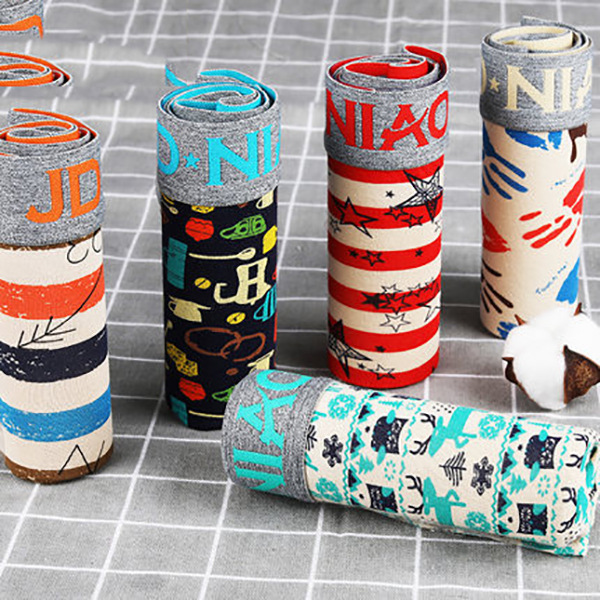 5Pcs/lot Men Underwear Cotton  - Multi Pack Underwear 评论和价格