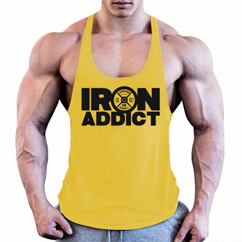 Men's Gym Fitness Tank Top - C - Suspender Tank Top 评论和价格