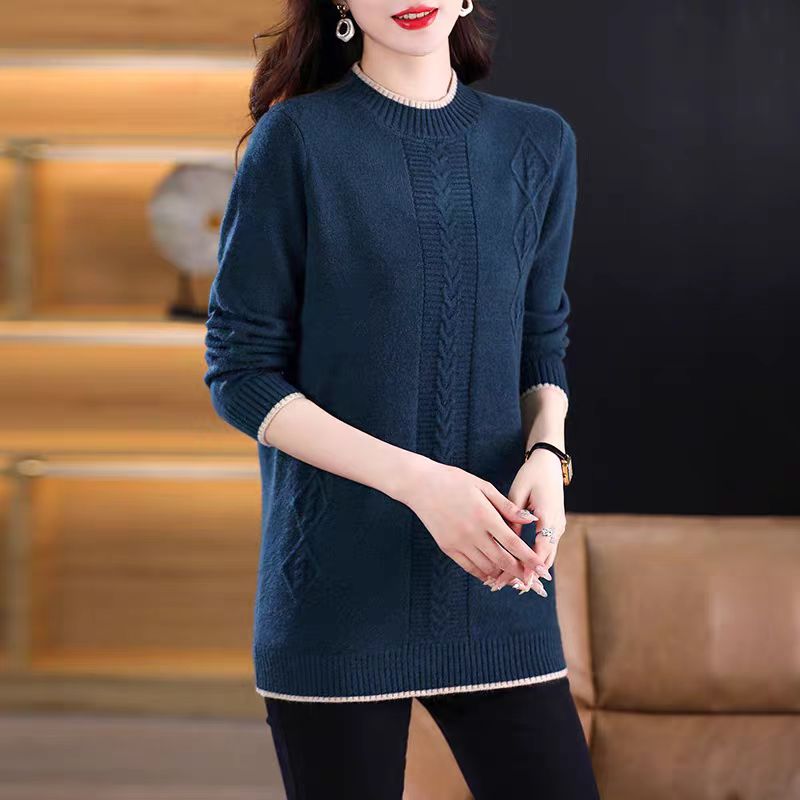 Fashion Round Neck Knitted Jum - Thermal Long John 评论和价格