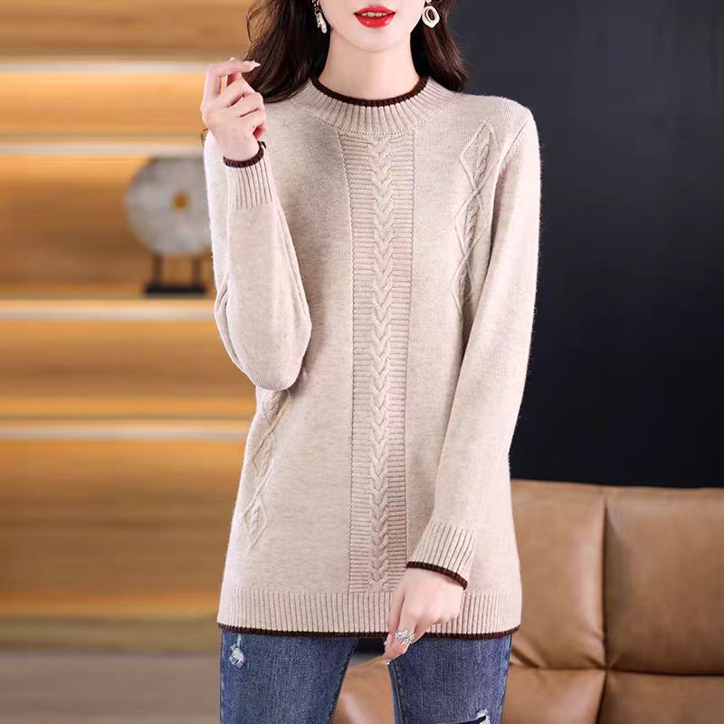 Fashion Round Neck Knitted Jum - Thermal Long John 评论和价格