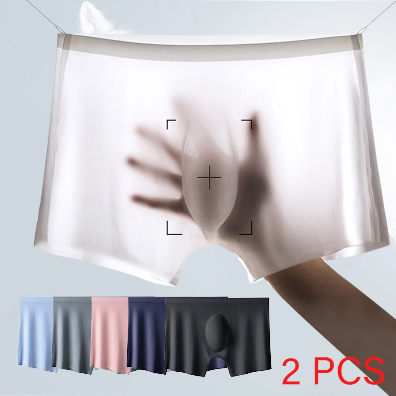 2 Pcs/Lot Men's Ultra-thin Pan - Multi Pack Underwear 评论和价格