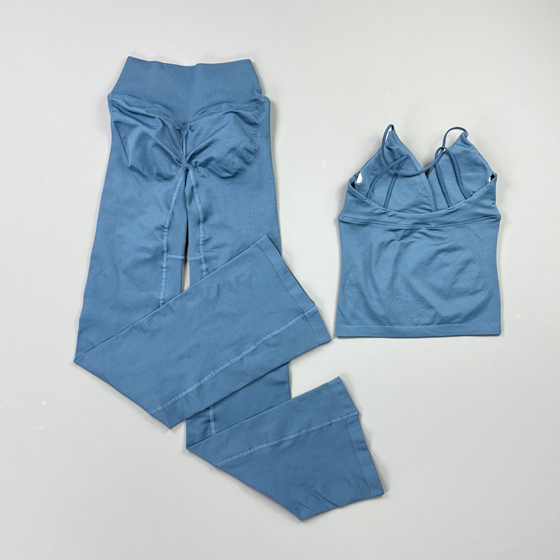2Pcs Women Seamless Yoga Worko - Suspender Tank Top 评论和价格