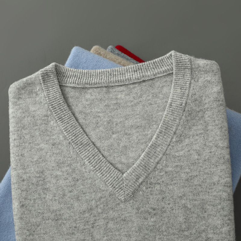 Men Cashmere Pullover V-Neck S - Thermal Long John 评论和价格