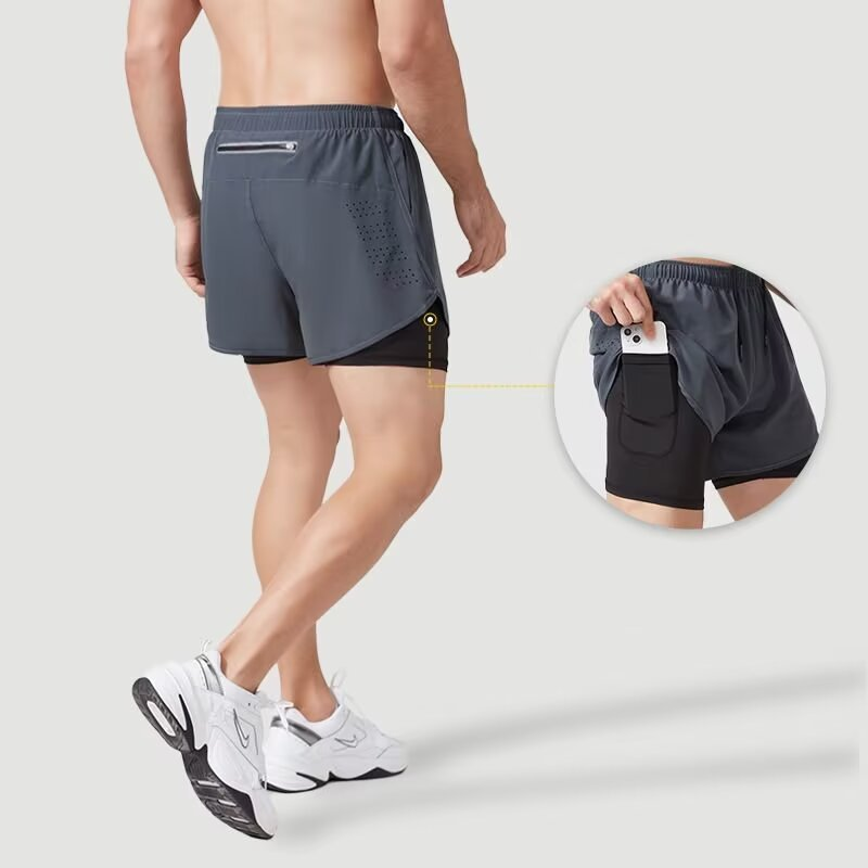 Men 2 in 1 Compression Liner S - Compression Shorts Athletes 评论和价格